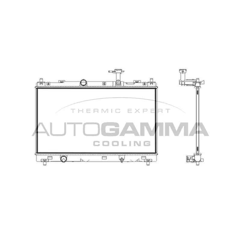 Radiateur, refroidissement du moteur AUTOGAMMA 107848