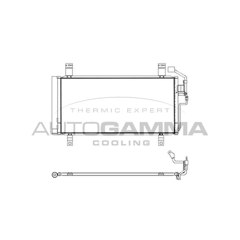 Condenseur, climatisation AUTOGAMMA 107874