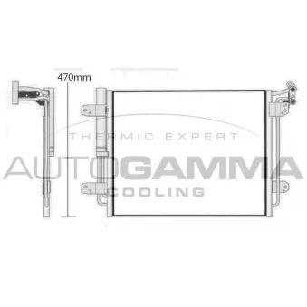 Condenseur, climatisation AUTOGAMMA 107879