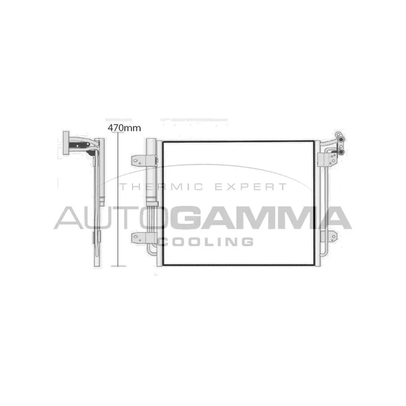 Condenseur, climatisation AUTOGAMMA 107879