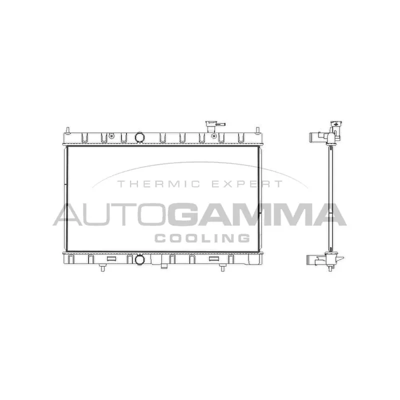 Radiateur, refroidissement du moteur AUTOGAMMA 107884
