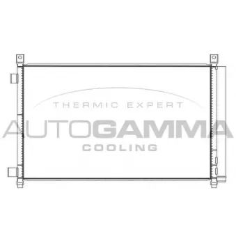Condenseur, climatisation AUTOGAMMA 107885