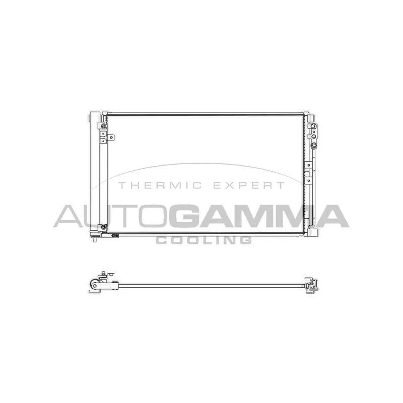 Condenseur, climatisation AUTOGAMMA 107886