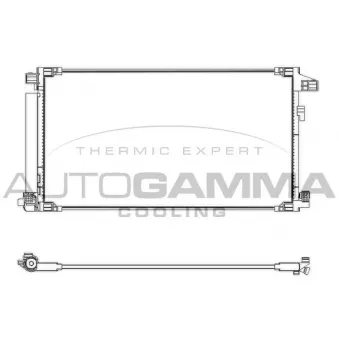 Condenseur, climatisation AUTOGAMMA 107887