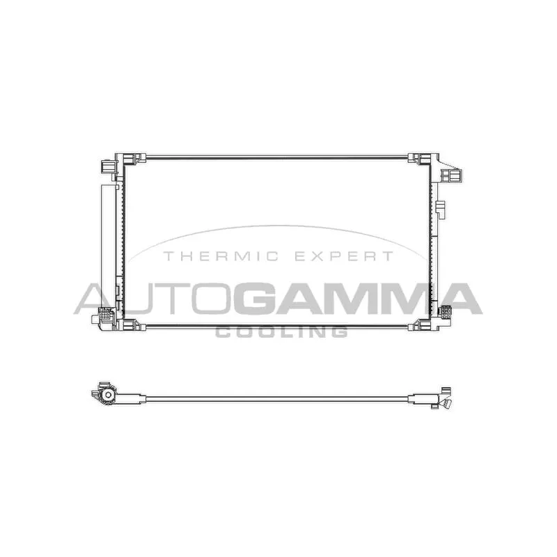 Condenseur, climatisation AUTOGAMMA 107887