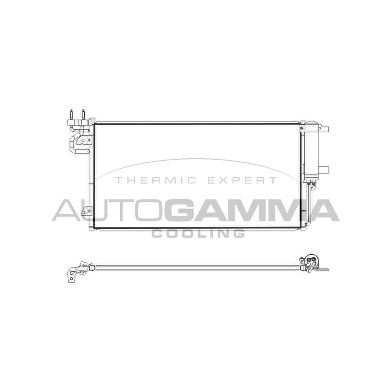 Condenseur, climatisation AUTOGAMMA 107891