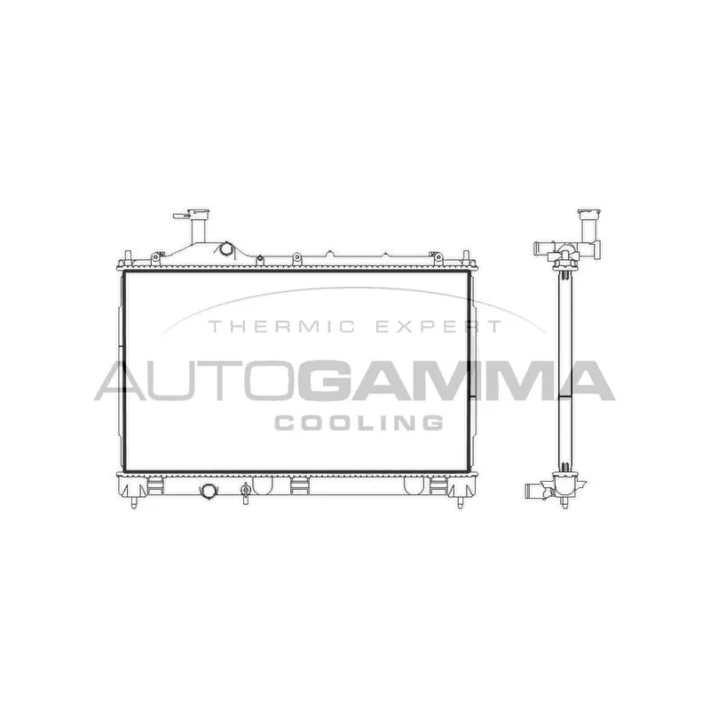 Radiateur, refroidissement du moteur AUTOGAMMA 107893
