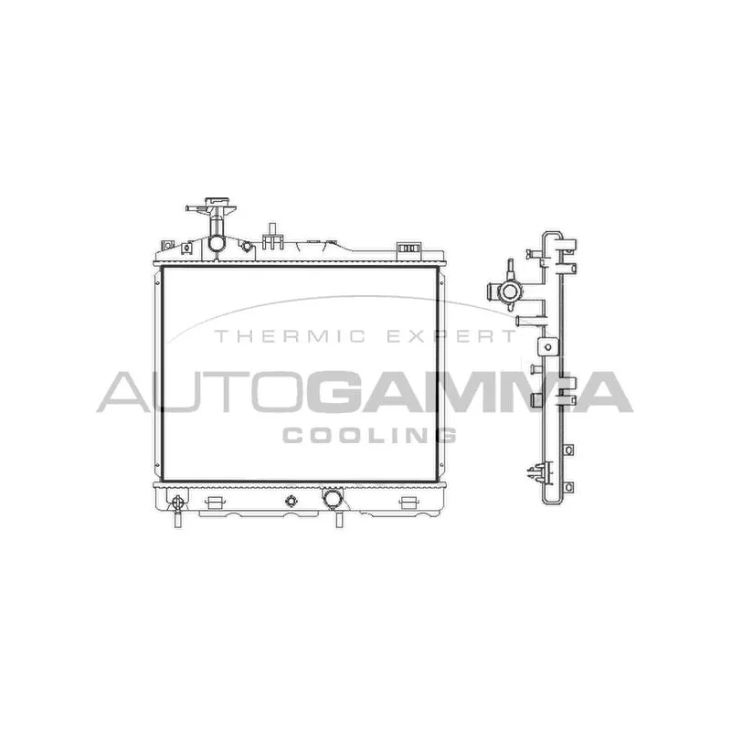 Radiateur, refroidissement du moteur AUTOGAMMA 107894