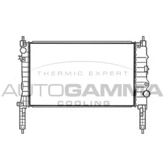 Radiateur, refroidissement du moteur AUTOGAMMA 107895