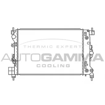 Radiateur, refroidissement du moteur AUTOGAMMA 107897