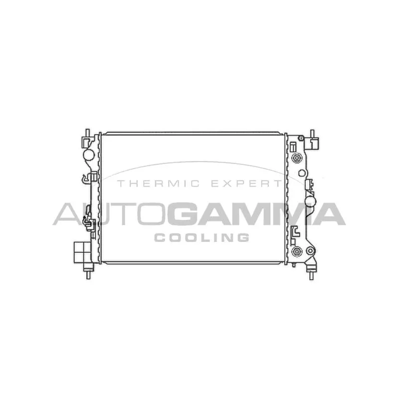 Radiateur, refroidissement du moteur AUTOGAMMA 107897
