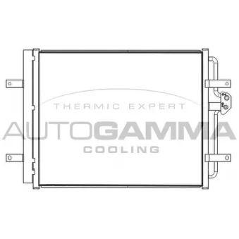 Condenseur, climatisation AUTOGAMMA 107899