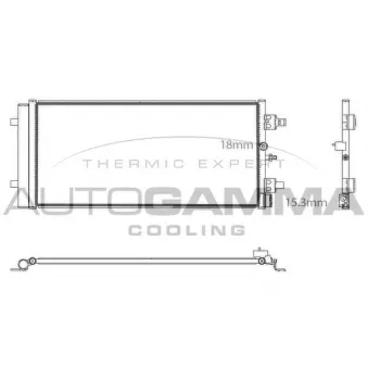 Condenseur, climatisation AUTOGAMMA 107900