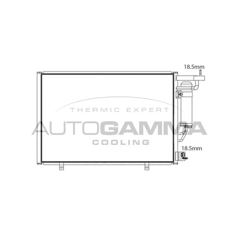 Condenseur, climatisation AUTOGAMMA 107901