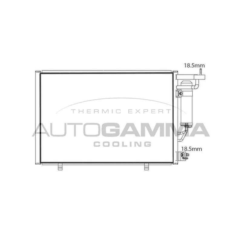 Condenseur, climatisation AUTOGAMMA 107902