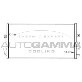 Condenseur, climatisation AUTOGAMMA 107903