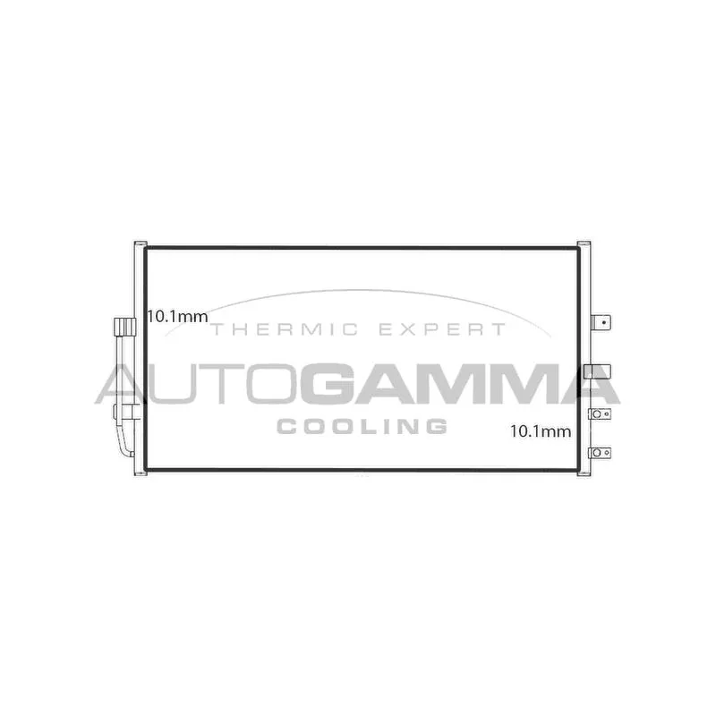 Condenseur, climatisation AUTOGAMMA 107903