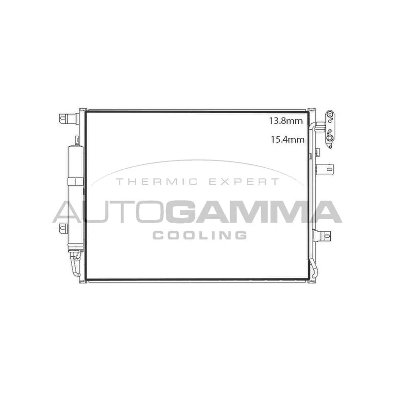 Condenseur, climatisation AUTOGAMMA 107905