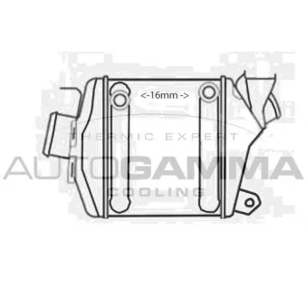 Intercooler, échangeur AUTOGAMMA 107916