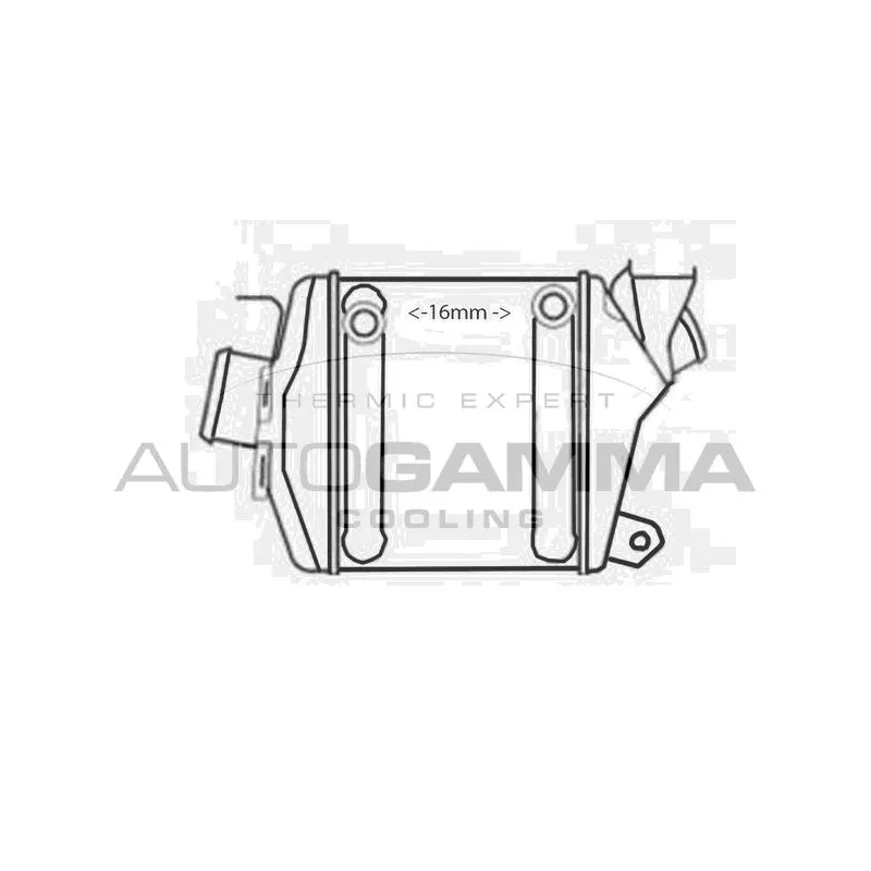Intercooler, échangeur AUTOGAMMA 107916