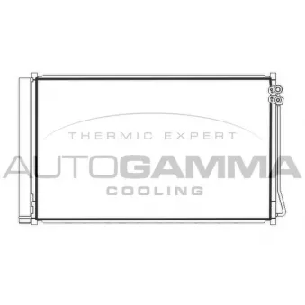 Condenseur, climatisation AUTOGAMMA 107928