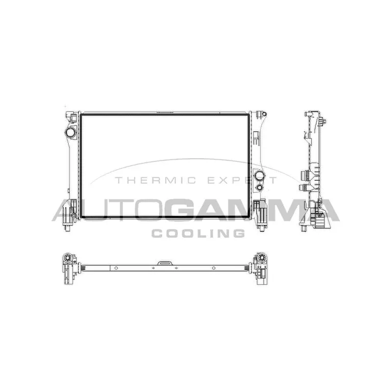 Radiateur, refroidissement du moteur AUTOGAMMA 107929