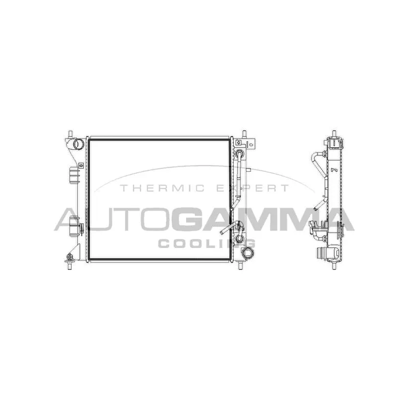 Radiateur, refroidissement du moteur AUTOGAMMA 107930