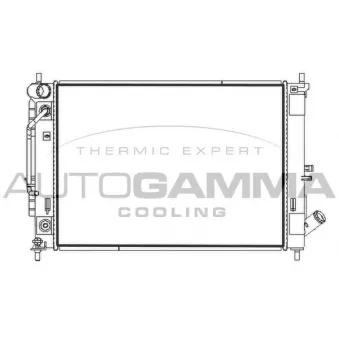 Radiateur, refroidissement du moteur AUTOGAMMA 107931
