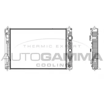 Radiateur, refroidissement du moteur AUTOGAMMA 107932
