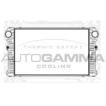 Intercooler, échangeur AUTOGAMMA 107933