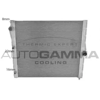 Radiateur, refroidissement du moteur AUTOGAMMA 107935