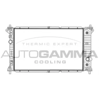 Radiateur, refroidissement du moteur AUTOGAMMA 107938