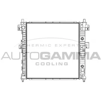 Radiateur, refroidissement du moteur AUTOGAMMA 107950