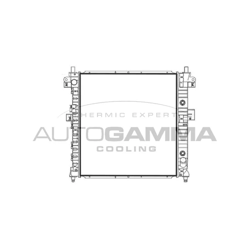 Radiateur, refroidissement du moteur AUTOGAMMA 107950
