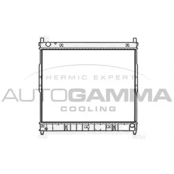 Radiateur, refroidissement du moteur AUTOGAMMA 107952