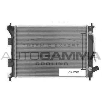 Radiateur, refroidissement du moteur AUTOGAMMA 107954