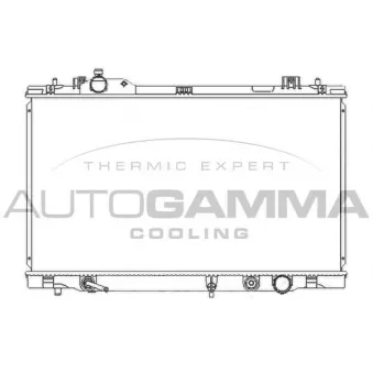 Radiateur, refroidissement du moteur AUTOGAMMA 107961