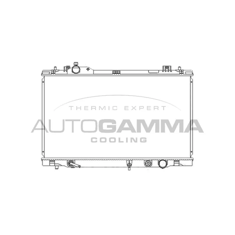Radiateur, refroidissement du moteur AUTOGAMMA 107961