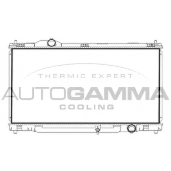 Radiateur, refroidissement du moteur AUTOGAMMA 107962