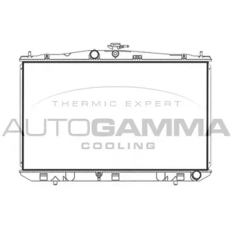 Radiateur, refroidissement du moteur AUTOGAMMA 107963