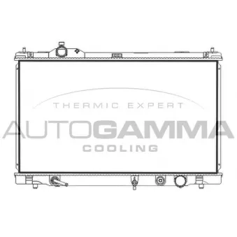 Radiateur, refroidissement du moteur AUTOGAMMA 107964