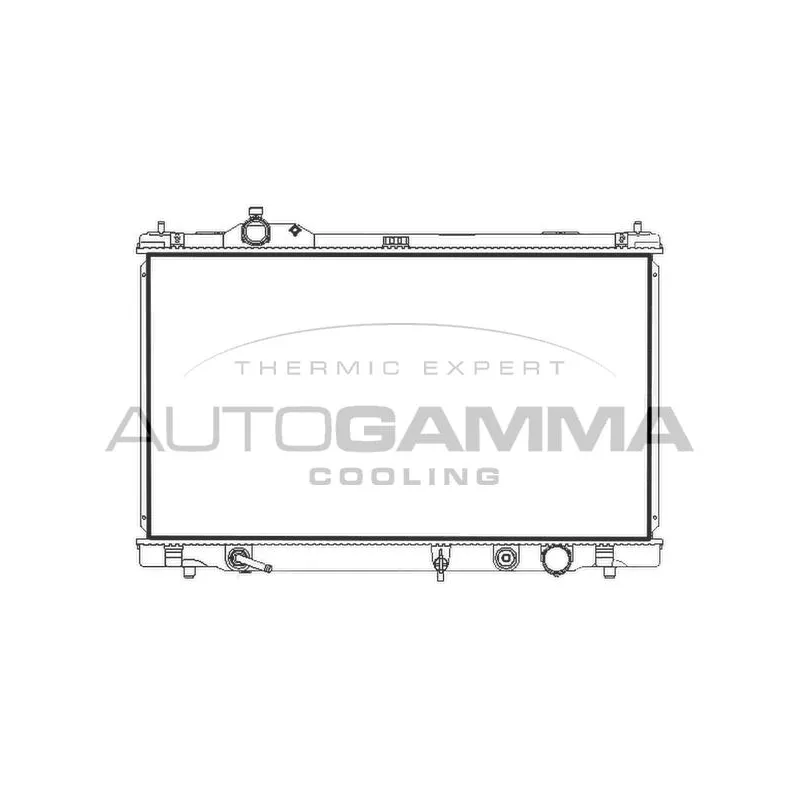 Radiateur, refroidissement du moteur AUTOGAMMA 107964