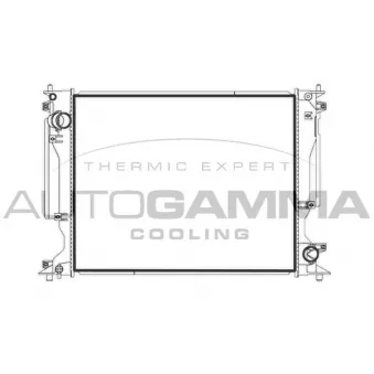 Radiateur, refroidissement du moteur AUTOGAMMA 107970