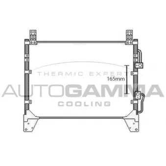 Condenseur, climatisation AUTOGAMMA 107974