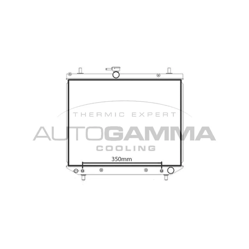 Radiateur, refroidissement du moteur AUTOGAMMA 107975