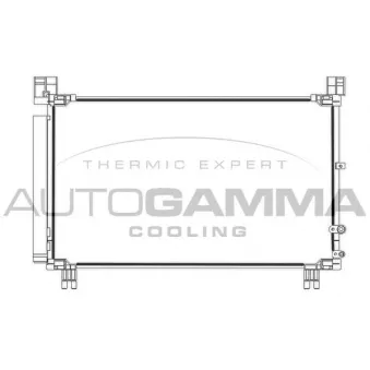Condenseur, climatisation AUTOGAMMA 107977