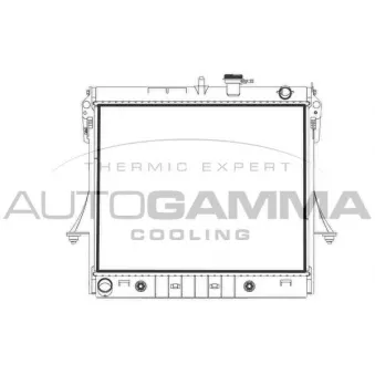 Radiateur, refroidissement du moteur AUTOGAMMA 107980
