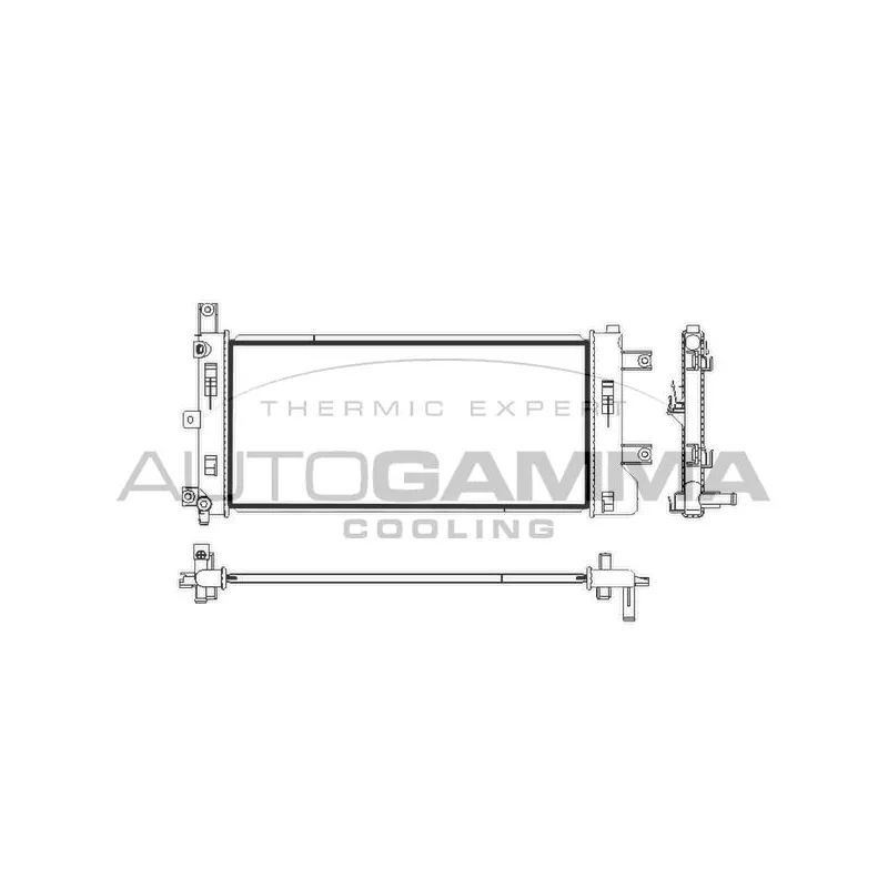Radiateur, refroidissement du moteur AUTOGAMMA 107981