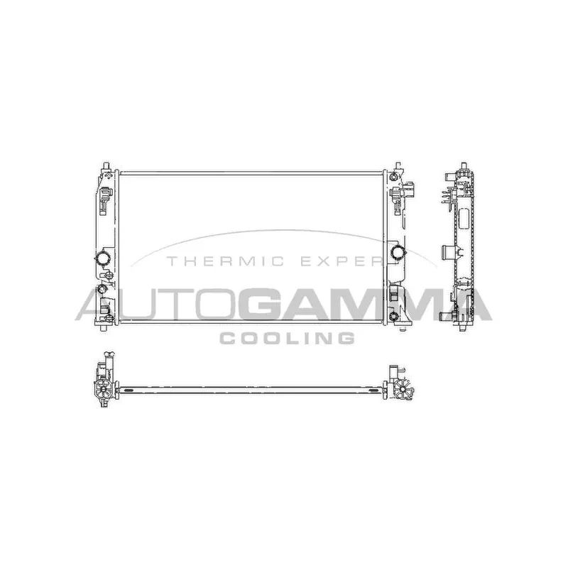 Radiateur, refroidissement du moteur AUTOGAMMA 107985