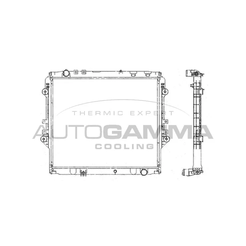 Radiateur, refroidissement du moteur AUTOGAMMA 107986